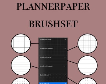 Procreate digital plannerpaper bruschset