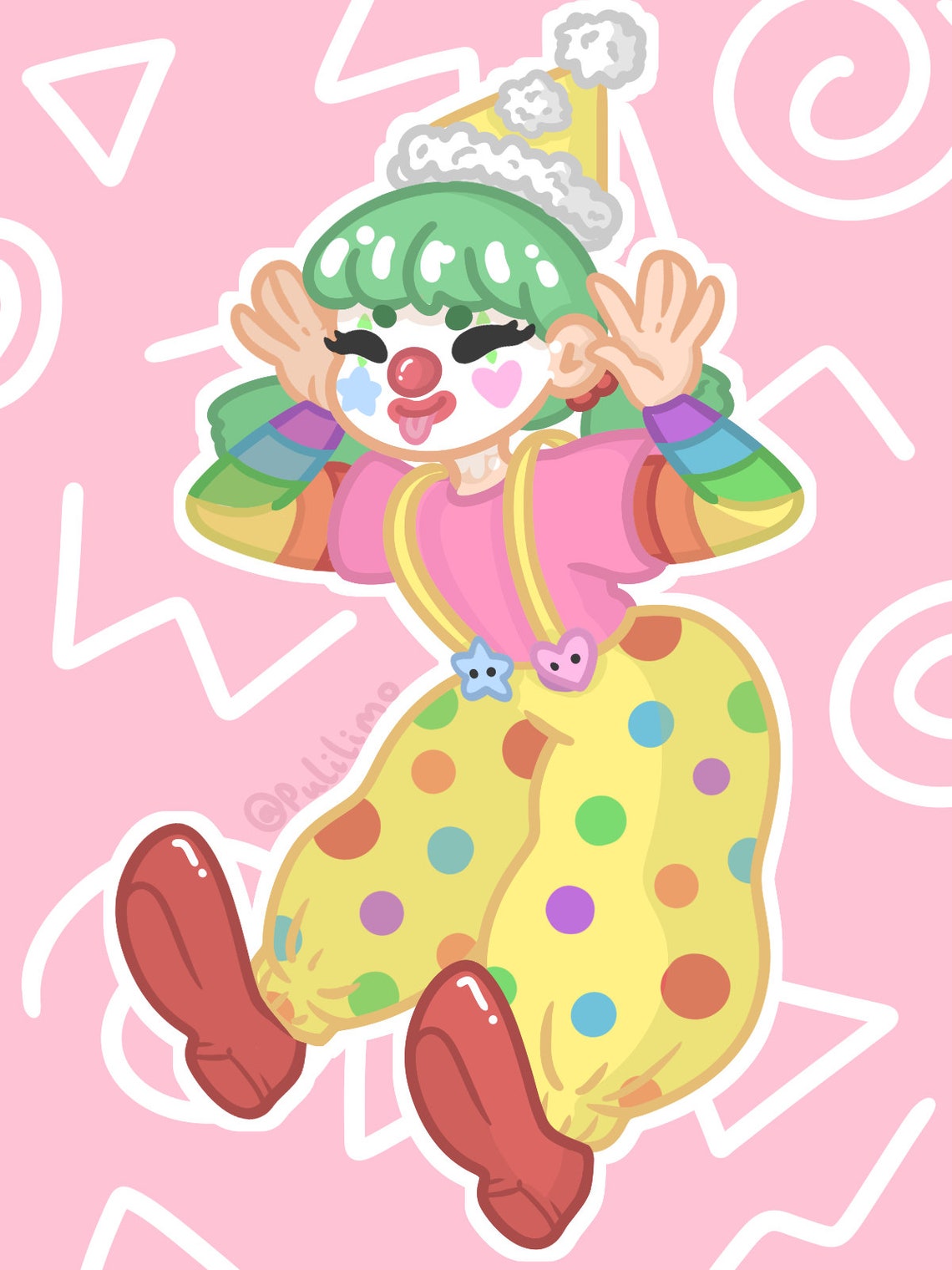 Clown Girl Print 6x4 - Etsy