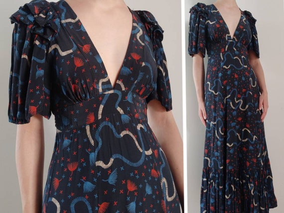 Designer rare Ossie Clark Celia Birtwell for Radle