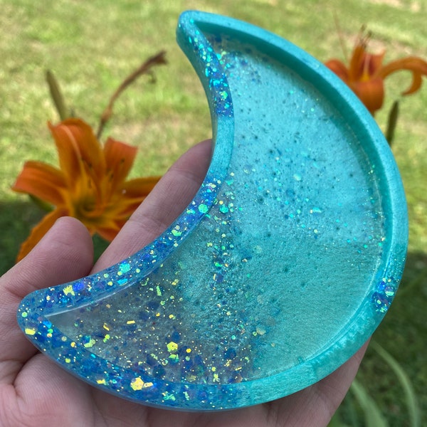 half moon trinket tray