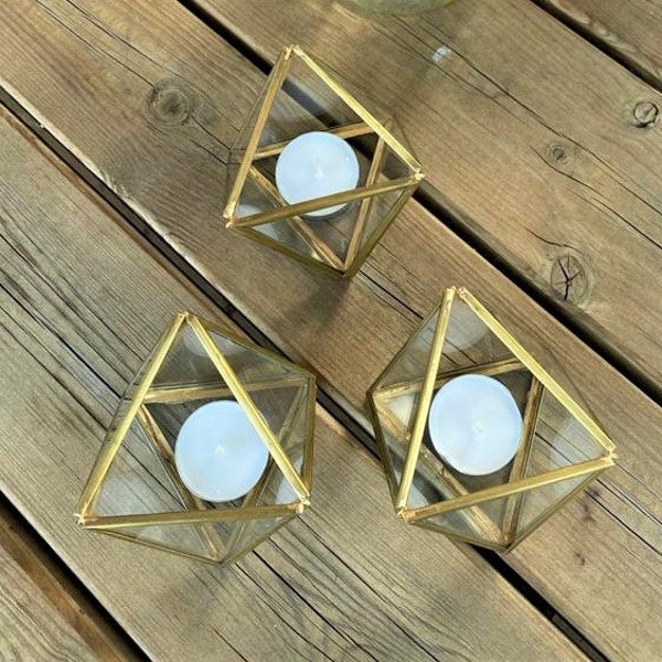 Geometric Candle Holder Etsy