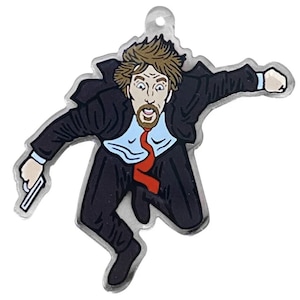 Hans Gruber Falling Off Nakatomi Plaza Bauble