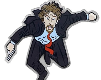Hans Gruber Falling Off Nakatomi Plaza Bauble/Tree Decoration