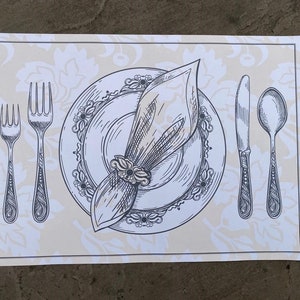 25 bellissime tovagliette di carta - 'Vintage Supper Club'