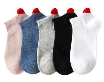 Bella & Flores Neu Herzsocken, 5er-Pack (Mehrfarbig verspielt, 35-39)