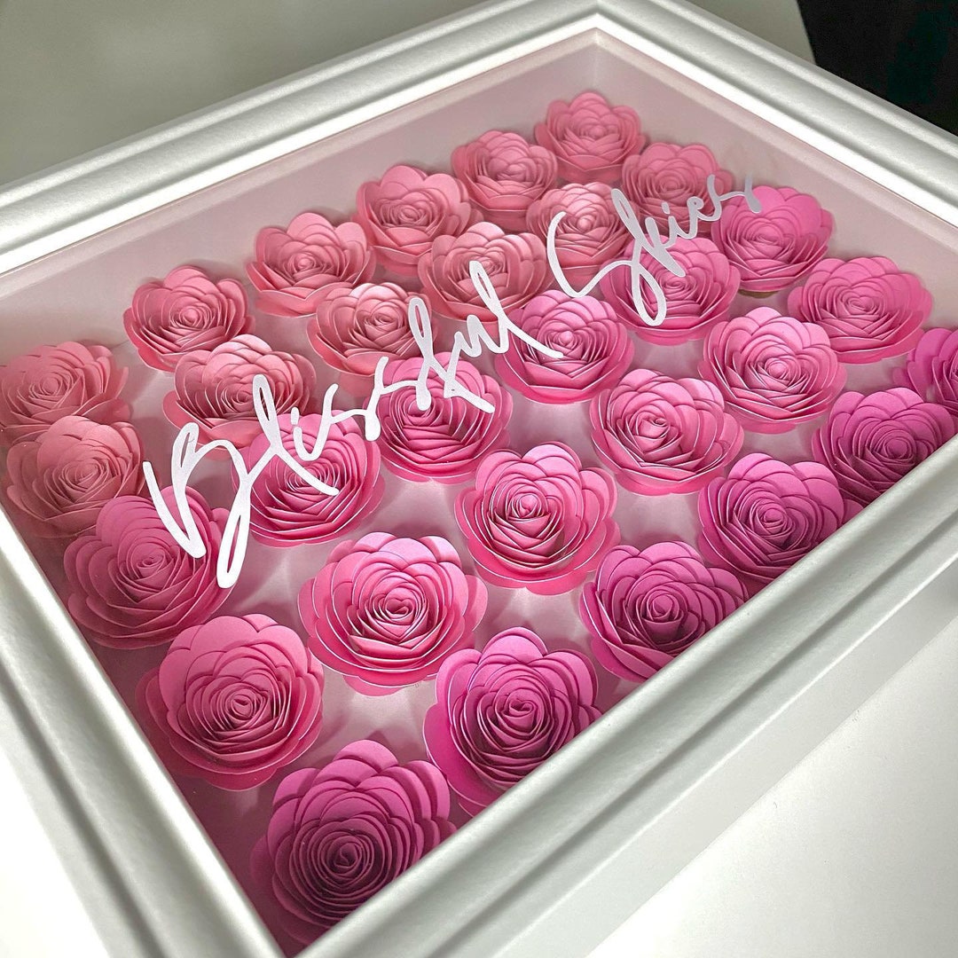 Personalized Shadow Box Wedding Gift Reception Gift Etsy