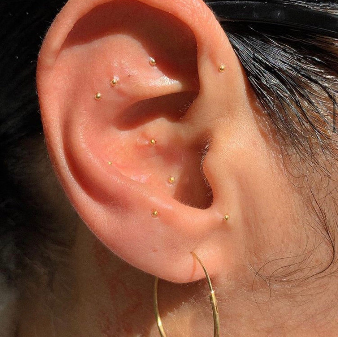 24K GOLD EAR SEEDS Etsy