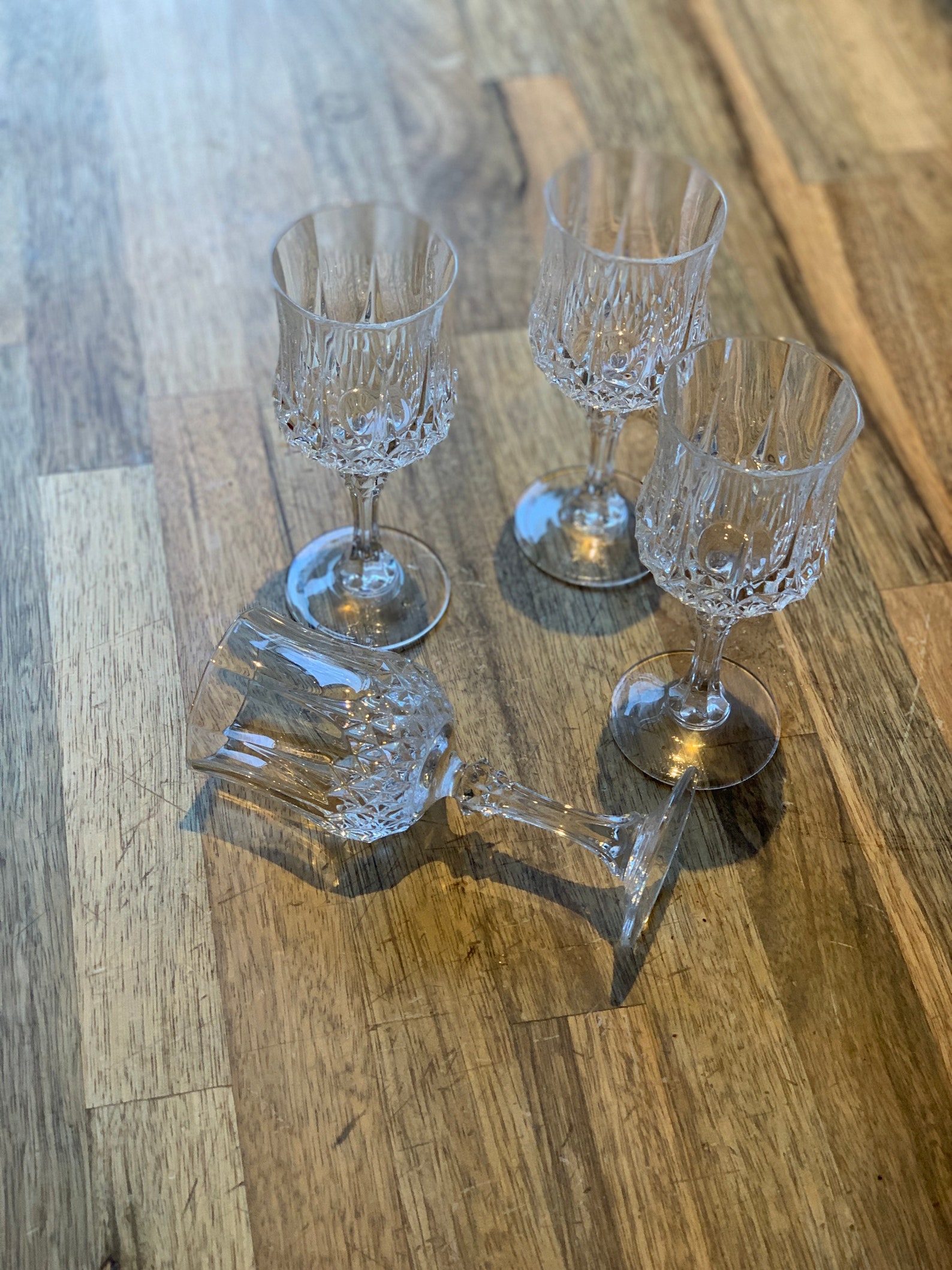 Vintage crystal liqueur glasses Etsy