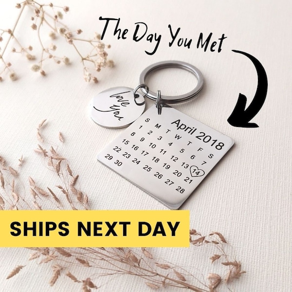 Calendar Keychain Etsy