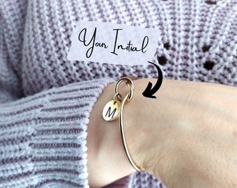 Initial Knot Bangle