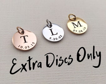 Extra Discs (For Initial Date Disc Necklace & More)