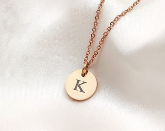 Mini Initial Necklace, 2 Initial Necklace, Dainty Initial Necklace, Multiple Disc Necklace, Necklace For Mum, Kid's Initials Necklace