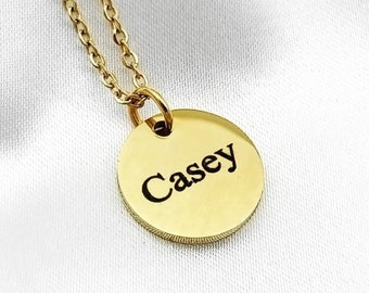 Name Disc Necklace