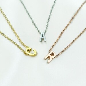 Initiale Halskette - BuchstabenKette - Initiale Perle - Initial Charm - Brautjungfern Geschenk - Beste Freunde Geschenk - Personalisierte Halskette