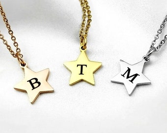 Initial Star Necklace