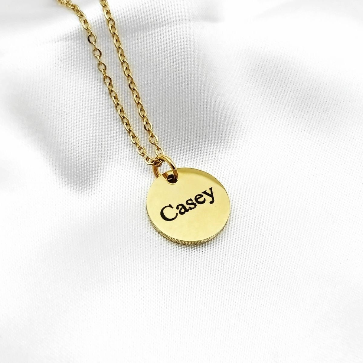 Name Disc Necklace