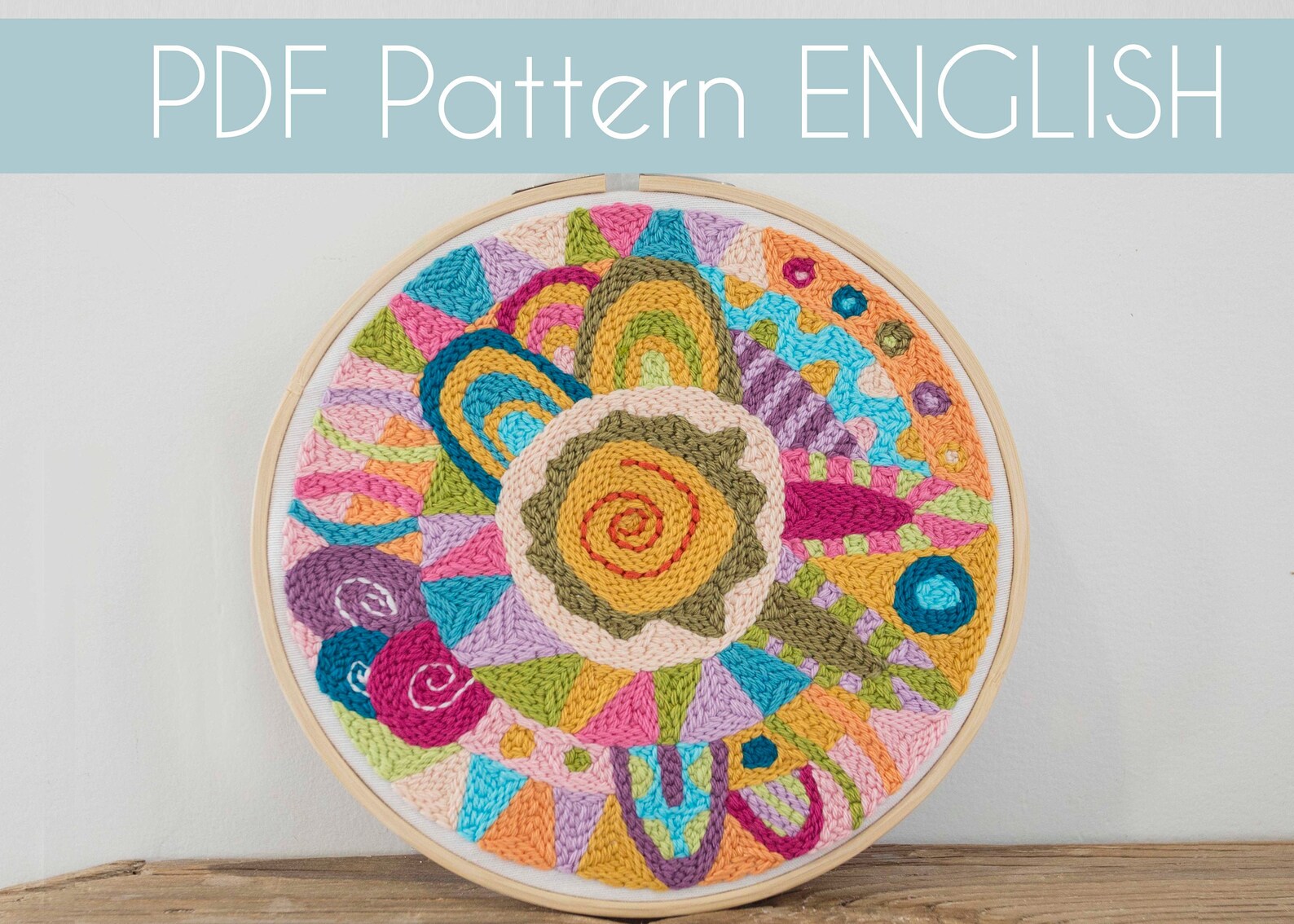 Digital Punch needle pattern mandala punch needle pattern Etsy