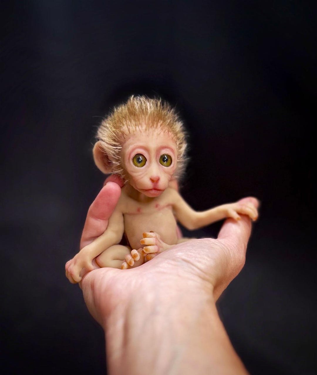Realistic Silicone Tiny Baby Monkey 5 Inches/13 Cm. MADE TO ORDER - Etsy