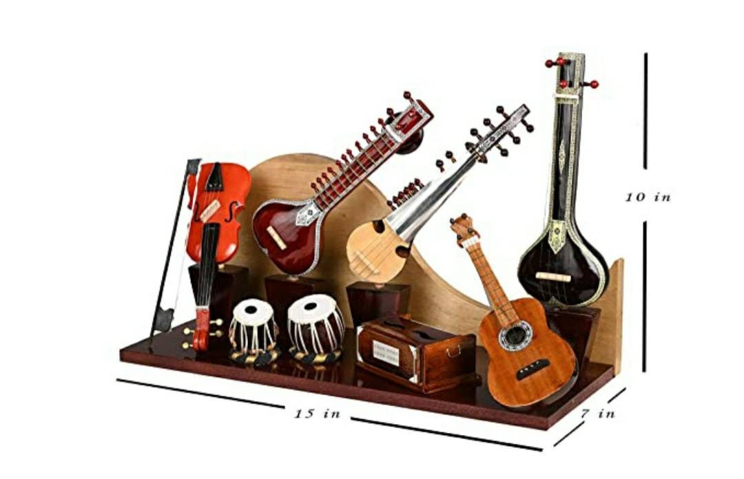 Wooden Handcrafted Musical Instruments Set of 7 - Etsy