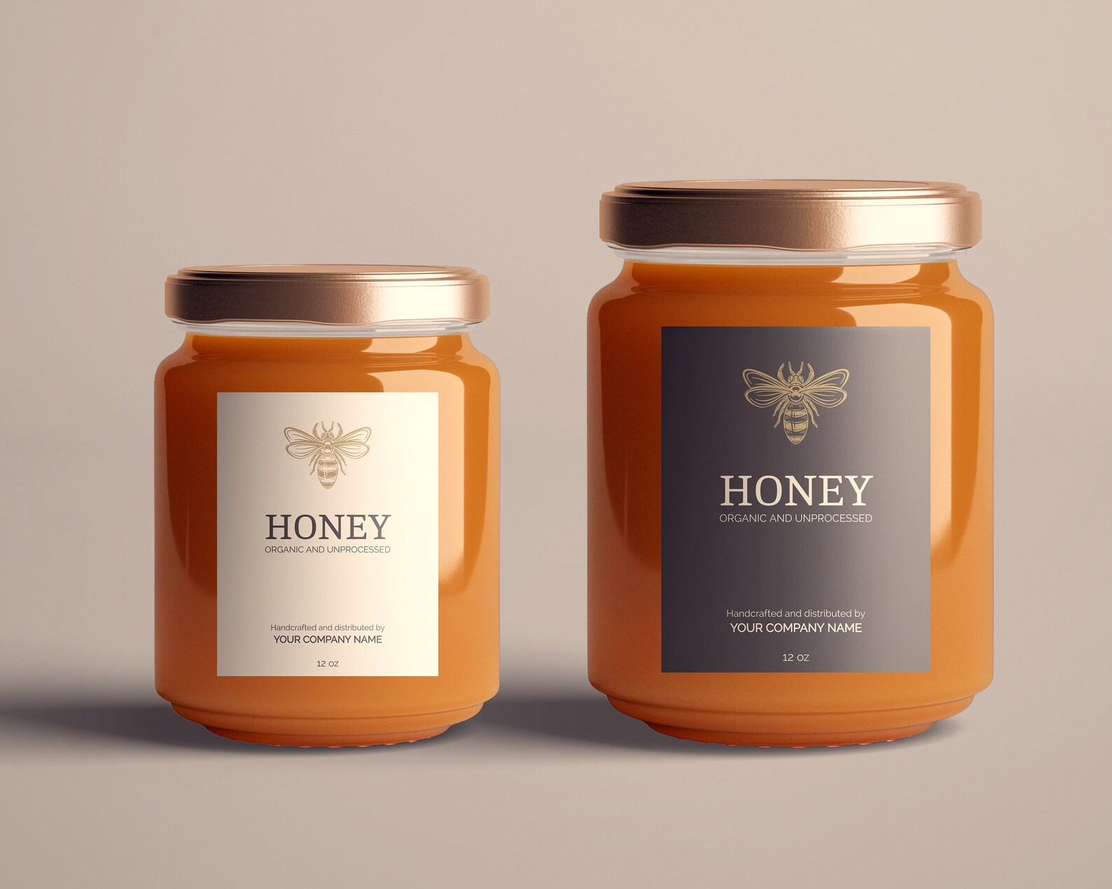 Honey Jar Label Template DIY Editable Printable Corjl | Etsy
