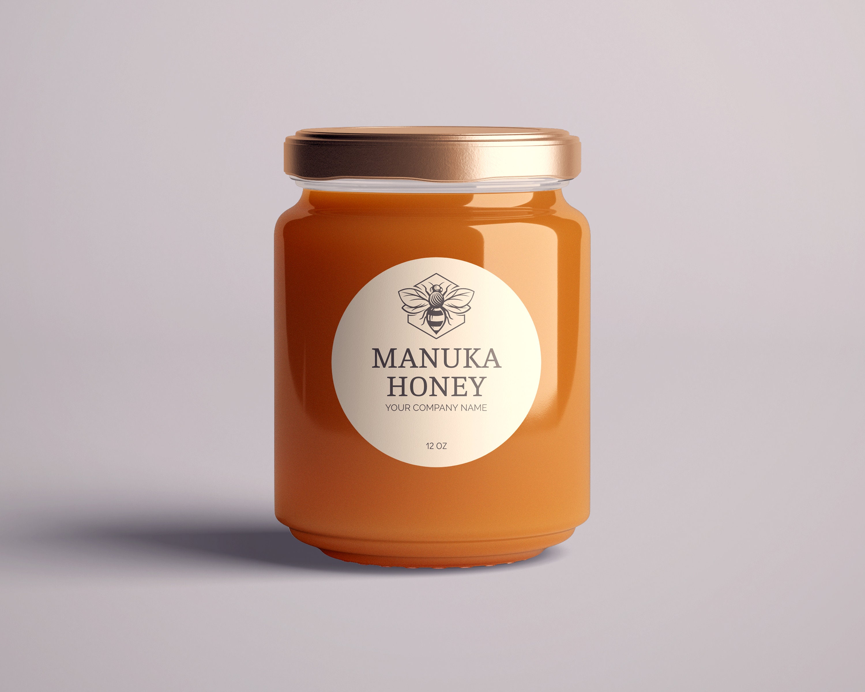 Honey Jar Label Template DIY Editable Custom Label Etsy UK