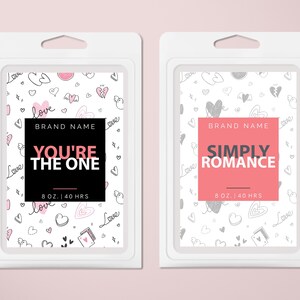 wax melt label template diy editable minimalist label etsy