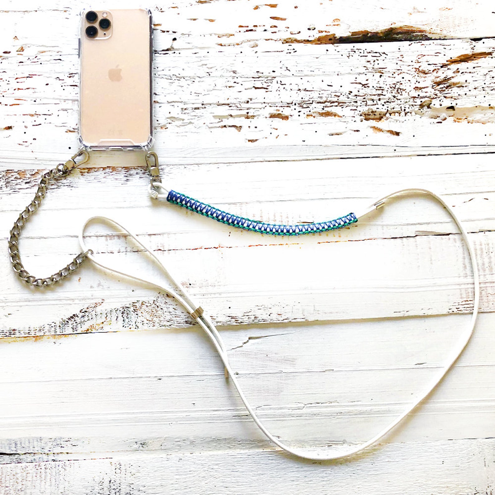 Fashionable Phone NECKLACE Phone CHAIN Lanyard WHITE & Etsy Australia