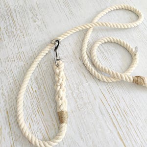Multifunctional Dog Training Lead // Handmade Cotton Rope Dog Leash bild 10