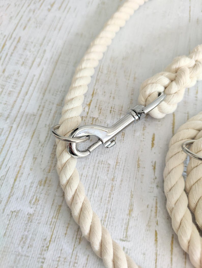 Multifunctional Dog Training Lead // Handmade Cotton Rope Dog Leash bild 12