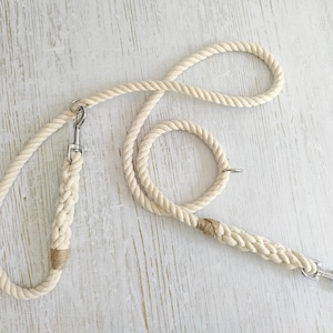 Multifunctional Dog Training Lead // Handmade Cotton Rope Dog Leash bild 7