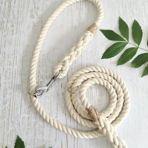 Multifunctional Dog Training Lead // Handmade Cotton Rope Dog Leash bild 8