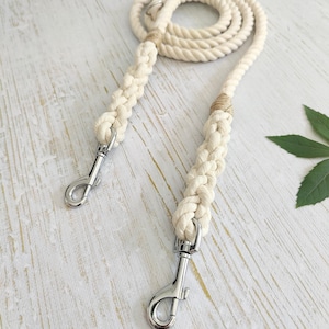 Multifunctional Dog Training Lead // Handmade Cotton Rope Dog Leash bild 3