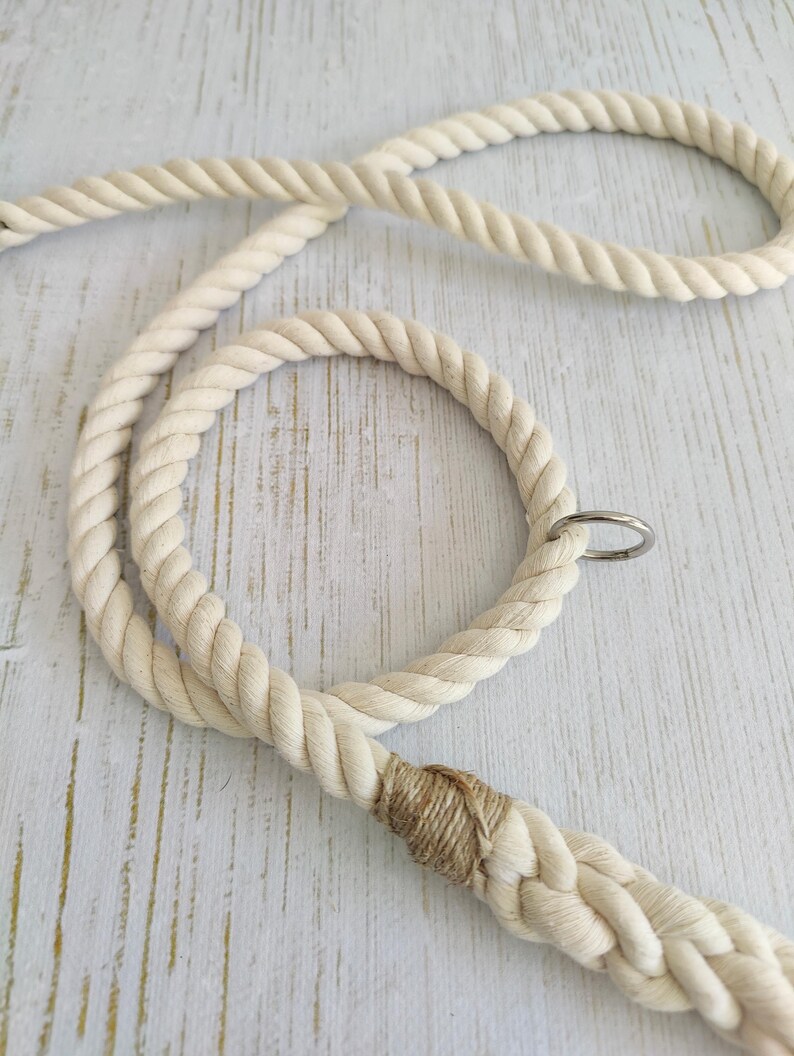 Multifunctional Dog Training Lead // Handmade Cotton Rope Dog Leash bild 16