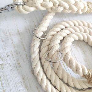 Multifunctional Dog Training Lead // Handmade Cotton Rope Dog Leash bild 6