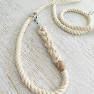 Multifunctional Dog Training Lead // Handmade Cotton Rope Dog Leash bild 14