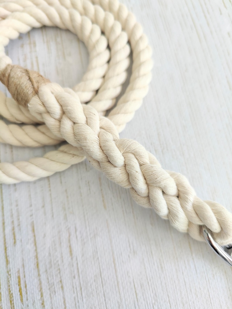 Multifunctional Dog Training Lead // Handmade Cotton Rope Dog Leash bild 13