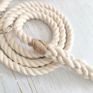 Multifunctional Dog Training Lead // Handmade Cotton Rope Dog Leash bild 4