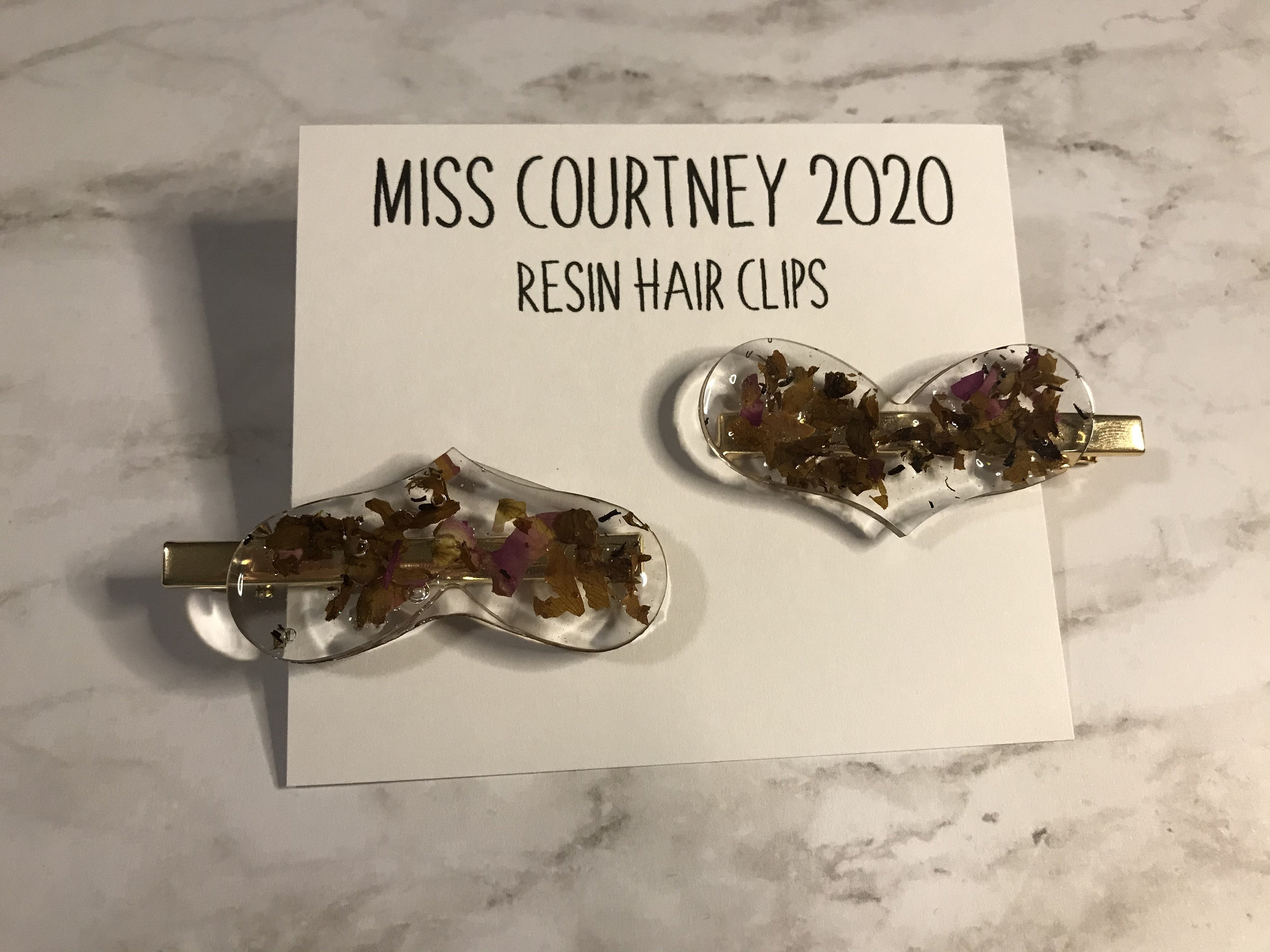 Hars Haar ClipsFloral Designs Etsy