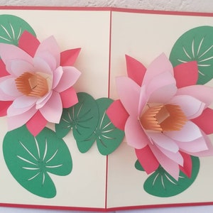 Carte kirigami lotus