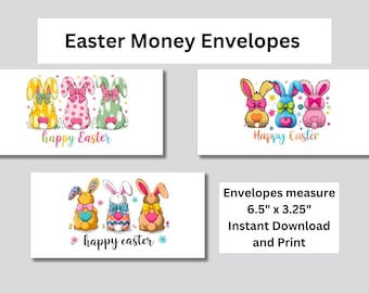 Easter Printable Cash Envelope, Money Gift Envelope, Easter Cash Gift Idea, Easter Money Envelope