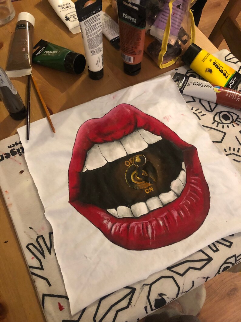 Hand Painted Custom Fabric Patches Etsy