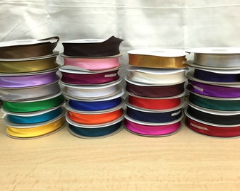 Cinta al bies satinada de 20 mm para costura y manualidades, 27 colores -Descatalogada-Últimas unidades disponibles