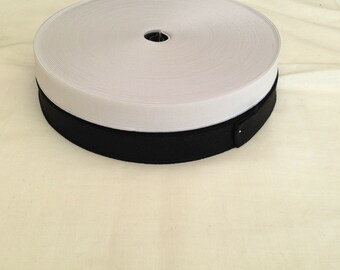 5 Meter x 20mm Elastic Woven Black or White For Sewing projects  Art & Crafts  2 Colours Available Excellent Quality