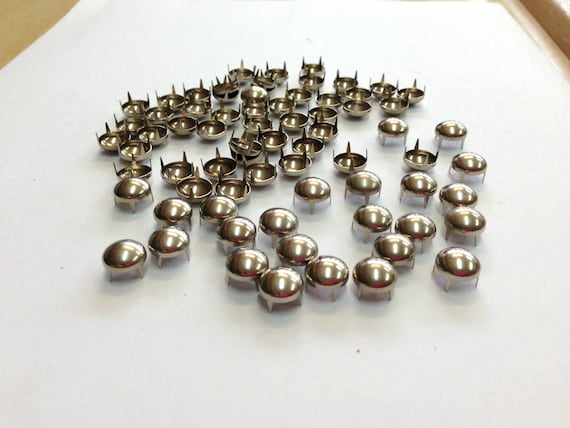 9mm Silver Nail Head Domed Studs Beads for Jackets Shoes Belts Leather Art & Crafts Decoration Supplies DIY