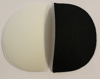 1 Pair Of Shoulder Pads Foam with Fabric Covered in Black Or White Colour Available In 3  Size for Shirts, Jackets, Outfits Art & Crafts