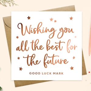 Next chapter good luck Card - Personalised card, New Job card, Leaving card, You got this card, New career card, Keepsake, Real Foil