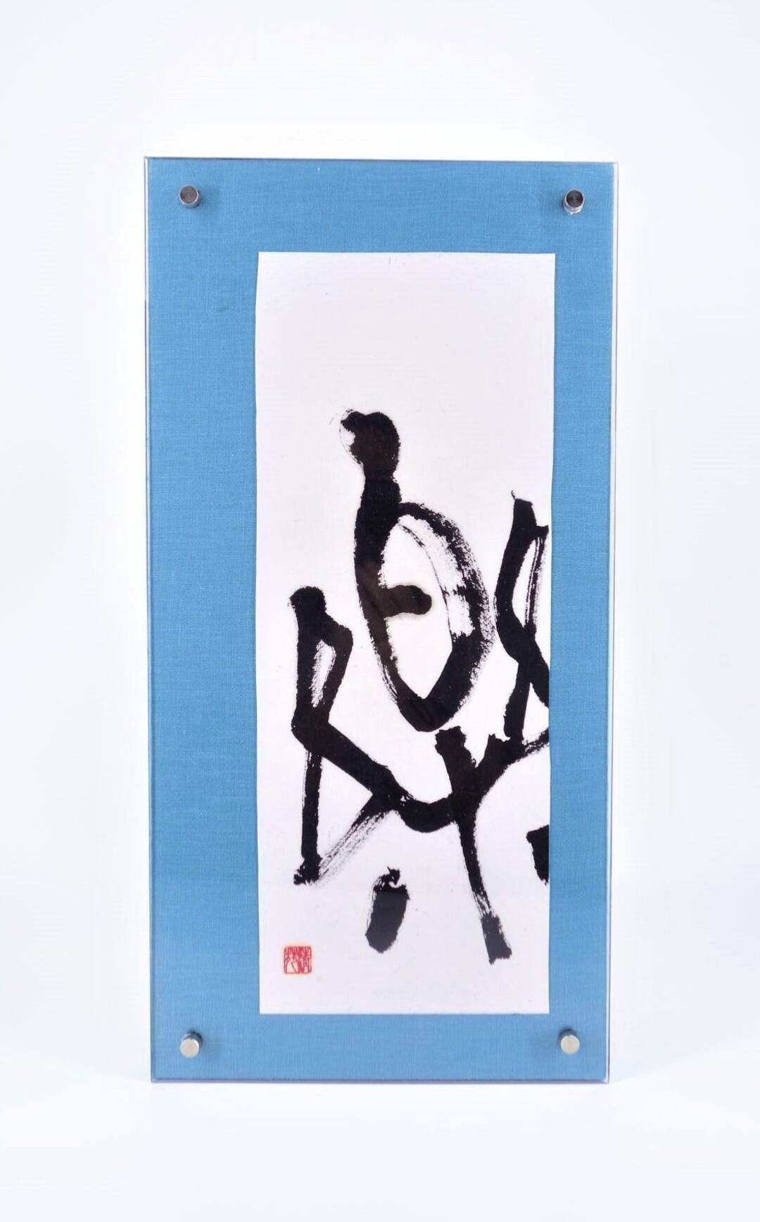 Raku/joy,original Japanese Calligraphy,kanji Art Work,minimalist Art ...