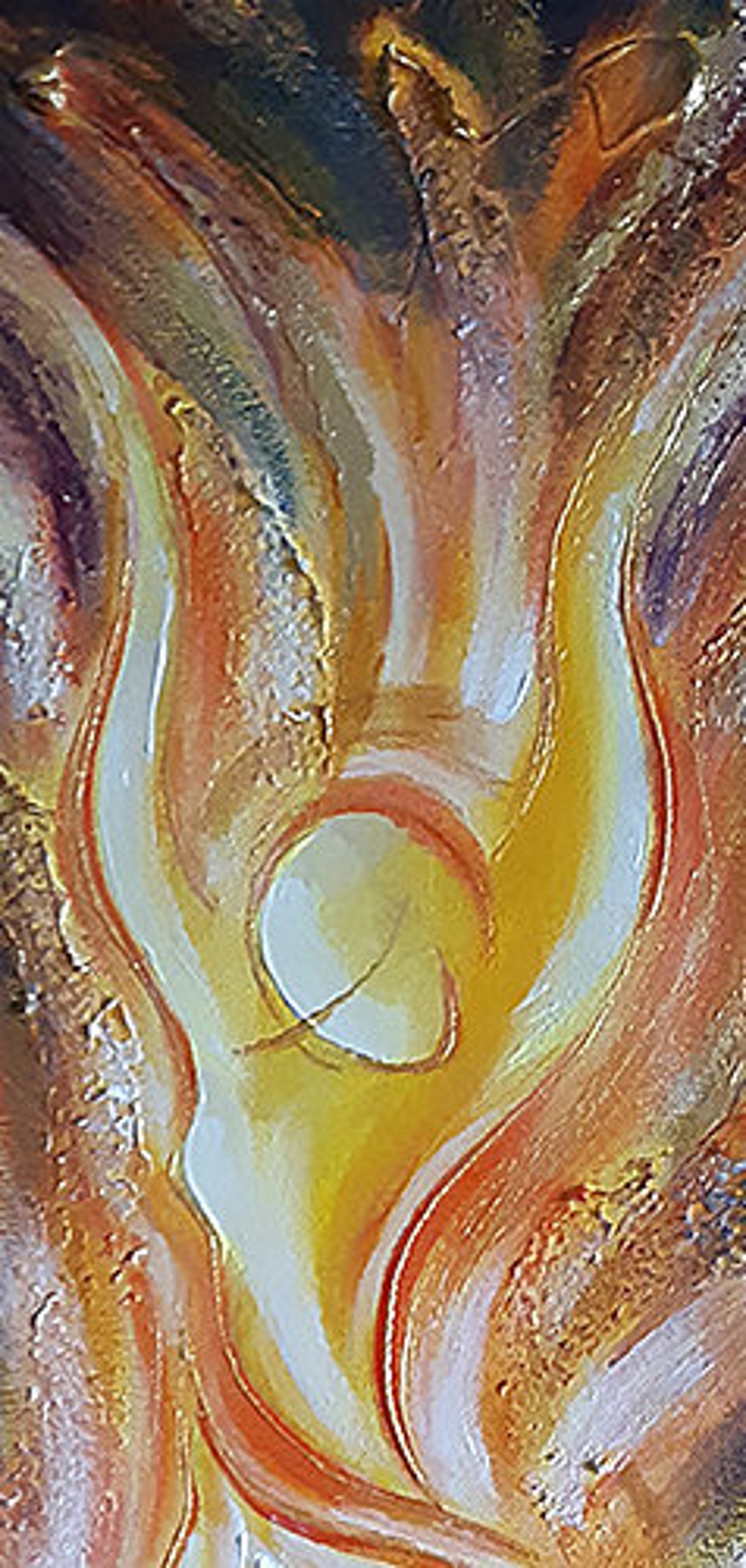 Candle. Original Acrylic Mixed medium painting on 24x12in Etsy