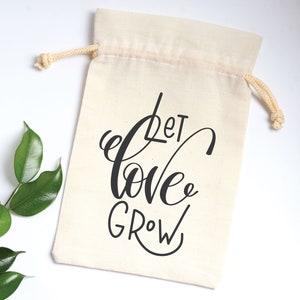 Let Love Grow- Custom Seed Wedding Favors Personalized  Wedding Favors- Elegant Wedding Favors- Florals- Favors
