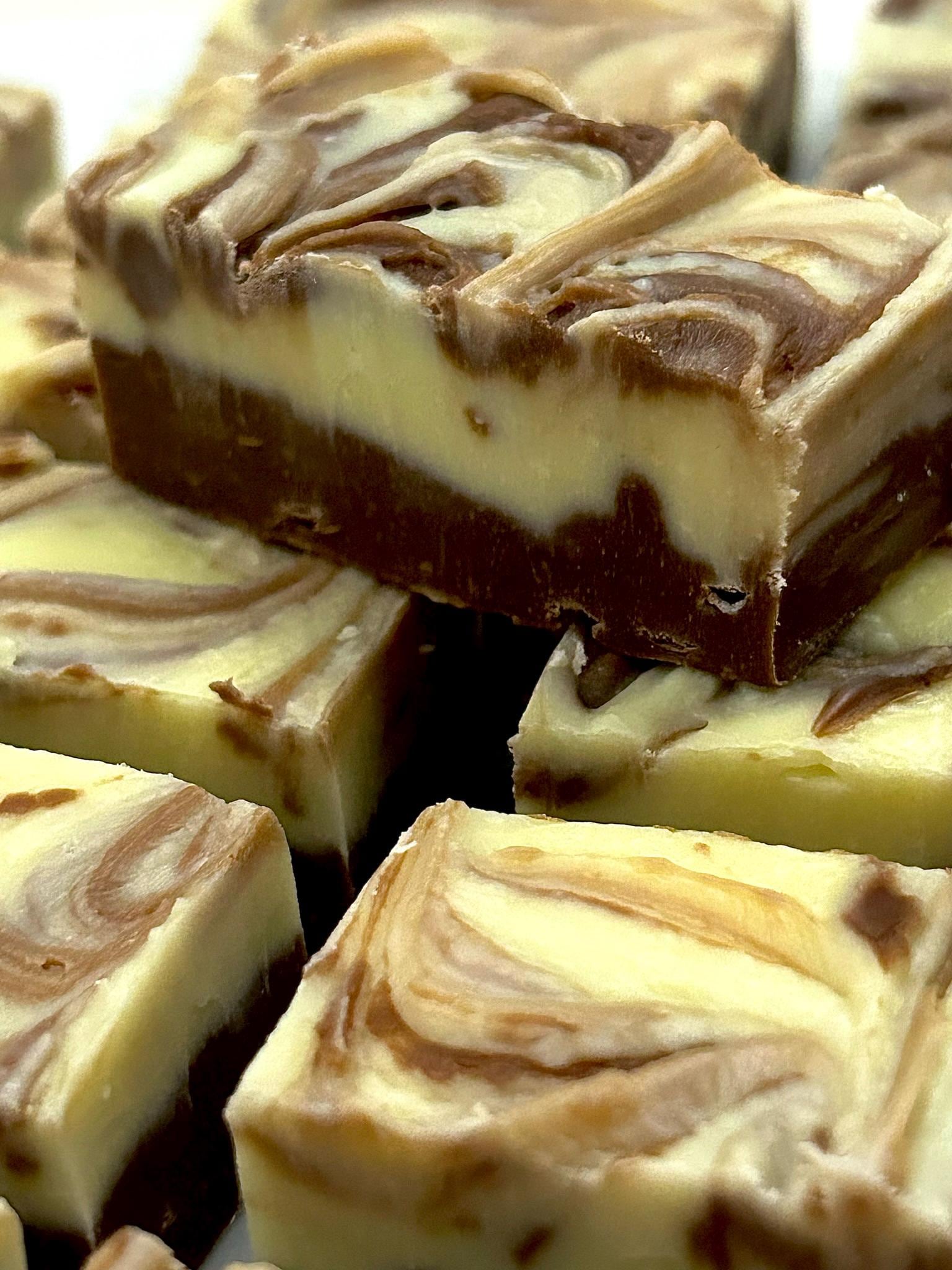 Double Chocolate Marble Fudge - Etsy